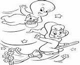Coloring Pages Casper Ghost Wendy Kids Online sketch template