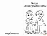 Grandparents Card Happy Abuelos Bookmarks Supercoloring sketch template
