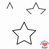 Estrela Estrelas Facil Faceis Fofos Fácil Coloringcity Criandocomapego Fáceis sketch template