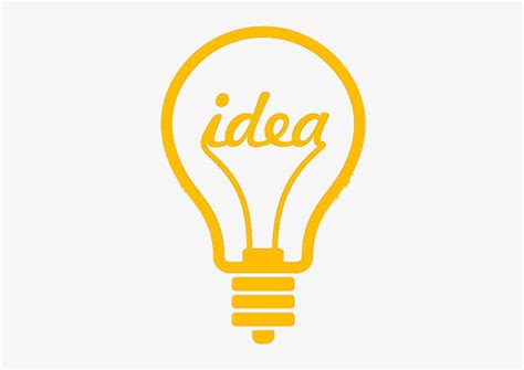 idea icon png bulb shape vector  png  pngkit