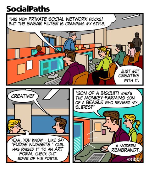 Comic Strip Alternative Cuss Words For Your Enterprise Social Network