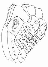 Zapatillas Deporte Chaussures Coloriage Imprimir Kleurplaat Sportschoenen Ginnastica Scarpe Educol Educolor sketch template