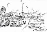 Parking Drawing Lot Sketch Ylli Haruni Drawings Paintingvalley Which Sketches sketch template
