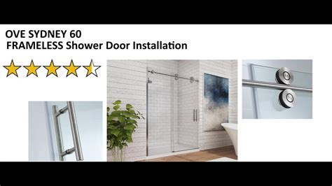 ove sydney  shower door installation youtube