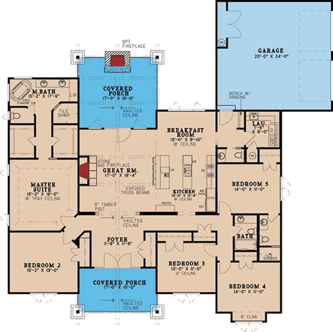 bedroom house plan  level
