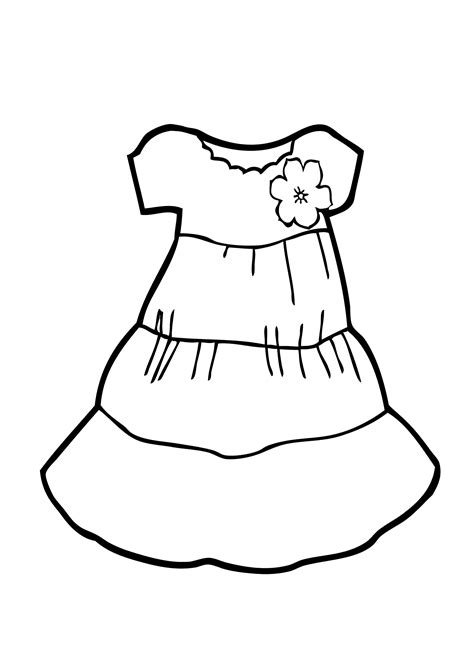 dress coloring pages bestofcoloringcom