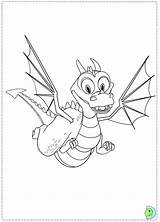 Dinokids Knight Mike Coloring Close sketch template