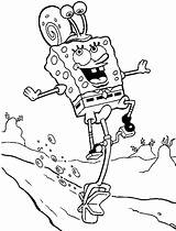 Spongebob Coloring Pages Gary Coloringpages Patrick sketch template
