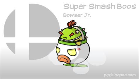 super smash boos bowser jr by peekingboo on deviantart