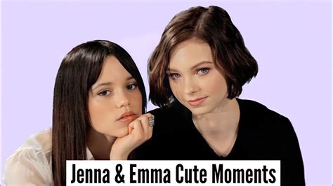 jenna ortega and emma myers cute moments youtube