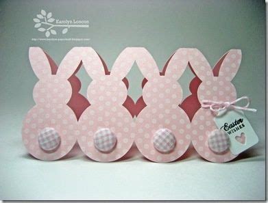rabbits easter cards cards handmade shaped cards