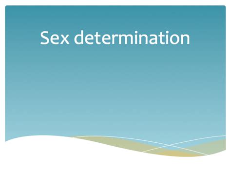 Sex Determination Teaching Resources