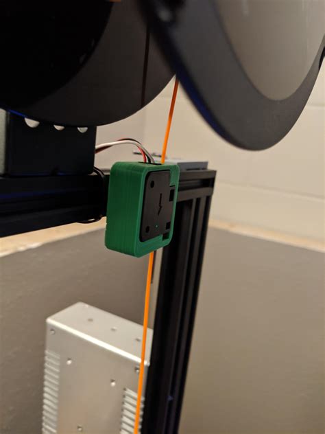 filament sensor mounted  working today    design  holder   couldnt