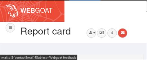 webgoat contact  email link  header   correctly set issue  webgoatwebgoat