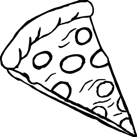 nice pepperoni pizza coloring page pizza coloring page kids