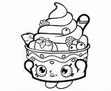 Shopkins Cute Icecream sketch template