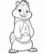 Alvin Chipmunks Coloring Pages Chipmunk Drawing Cartoon Sheets Colouring Clipart Printable Seville Squirrel Kids Sketch Und Die Google Animation Movies sketch template