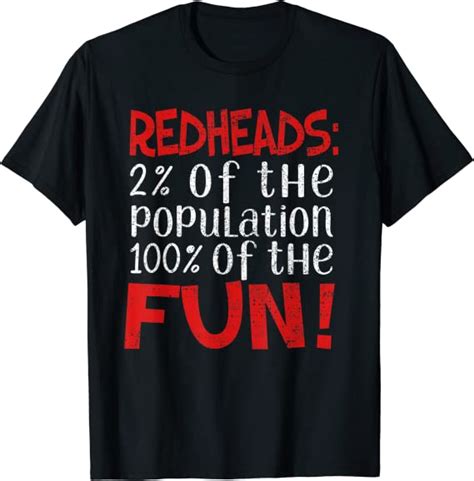 redheads 100 of the fun funny red head t shirt t clothing