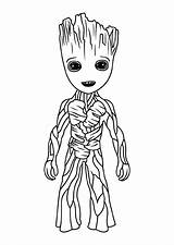 Coloring Groot Baby Pages Para Marvel Printable Avengers Drawing Grout Colouring Colorir Color Bebe Da Desenhos Disney Easy Party Guardians sketch template