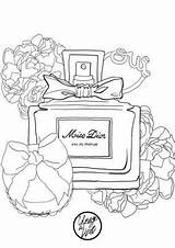 Coloring Pages Perfume Dior Coloriage Miss Chanel Bottle Colouring Parfum Coco Book Mademoiselle Stef Low Les Zen Getcolorings Dessin N5 sketch template