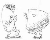 Burrito Sandwich Cartoon Vs Other Getdrawings Drawing Dilemmas Boxing Weeks Two After sketch template