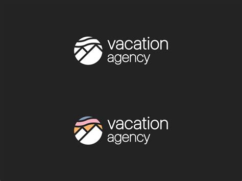 vacation agency logo design  branding   daniel melo  dribbble
