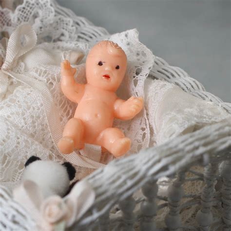 miniature plastic baby plastic  vinyl dolls doll making supplies craft supplies