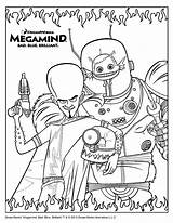 Megamind Animation Movies Coloring Pages Coloriage Kb Drawing sketch template