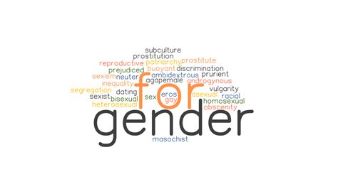 for gender synonyms and related words what is another word for for