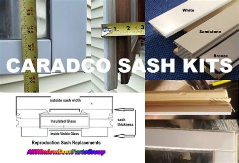 caradco window sash replacement kits   glass biltbest window parts