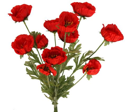 Artificial Or Fake Anzac Poppies Available Online In Nz Decor Flowers