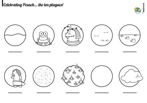 plagues coloring page passover printables pinterest sunday