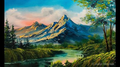 landscape painting   easiest painting paintings  justin