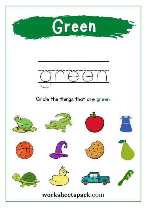 preschool worksheets preschool activities green crafts  kids
