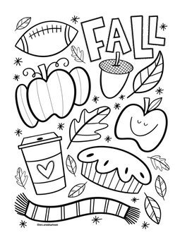 fall coloring sheet   arnolds art room tpt