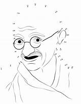 Gandhi Jayanti Mahatma Worksheet Ji Idol Charkha Bapu K4 sketch template