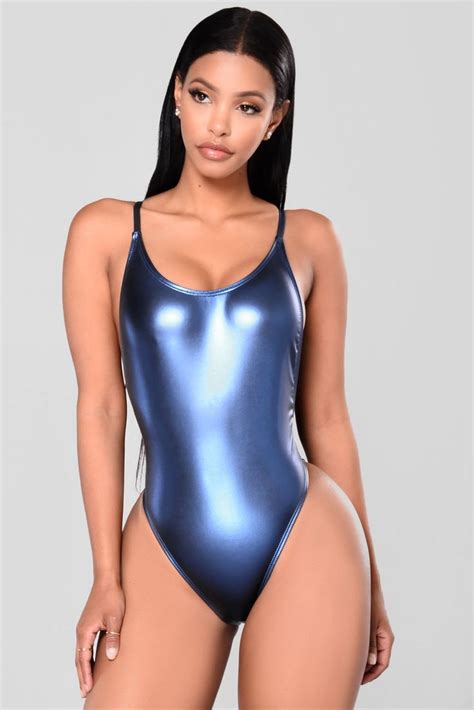 standout metallic swimsuit blue metal metallic swimsuit metallic