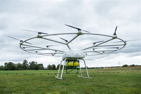 volocopter designed  giant agricultural drone sprayer  john deere inceptive mind