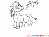 Pferde Ausdrucken Twigs Malvorlage Titel sketch template