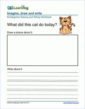drawing  writing worksheets  preschool kindergarten  learning