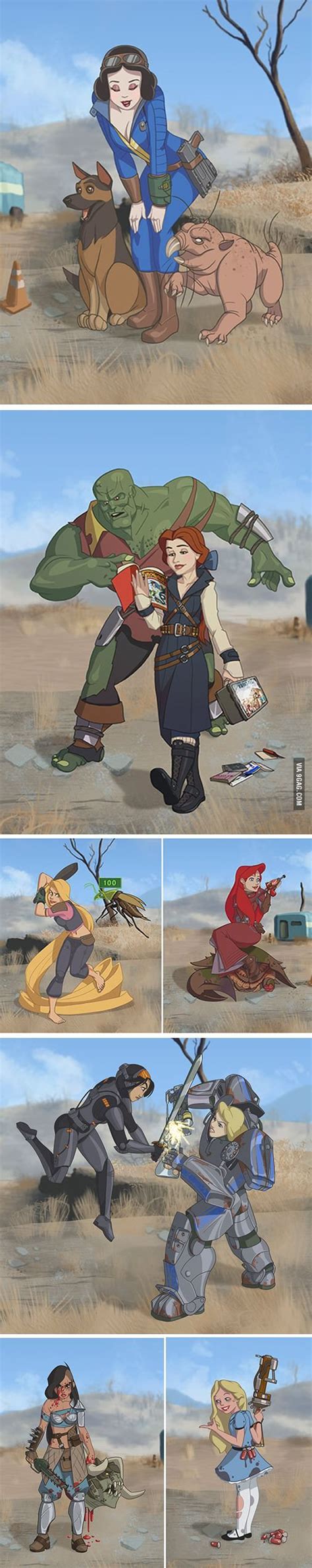 Disney Princesses In Fallout Gaming Fallout Art Fallout Game