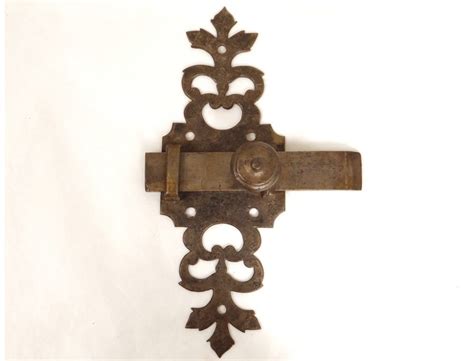 door latch  antique wrought iron fitting french thumb latch xvii