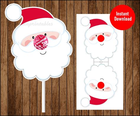 printable christmas lollipop holder template printable world holiday