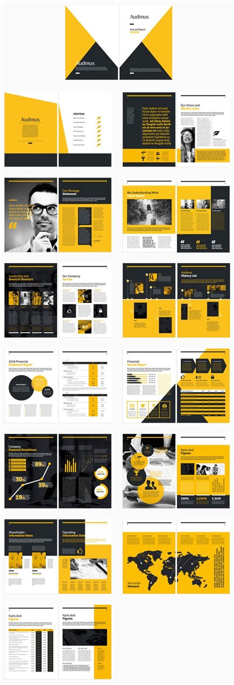 modern style brochure catalogue template design ideas