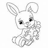 Coloring Pages Rabbit sketch template