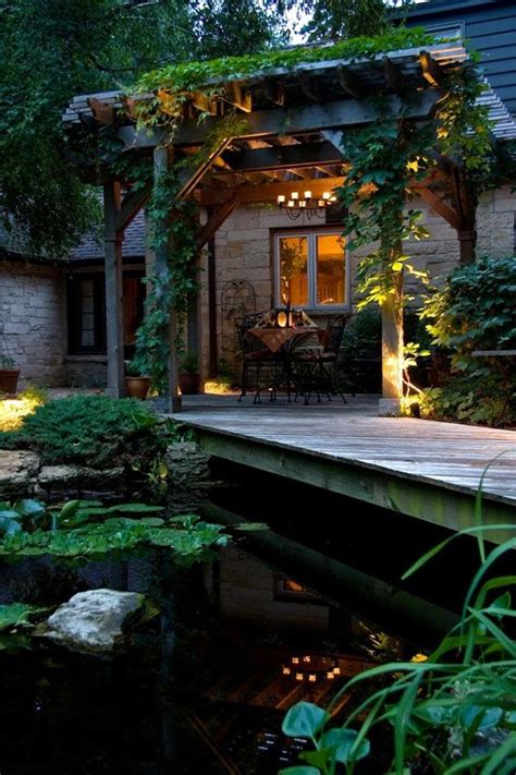romantic backyard pond ideas homemydesign