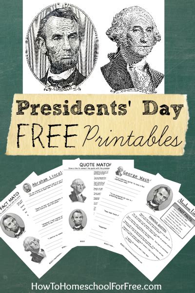 presidents day printable worksheets