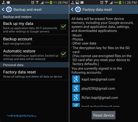 factory reset  hard reset samsung galaxy   android soul