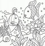 Coloring Fish Pages Tropical Realistic Print Pdf sketch template