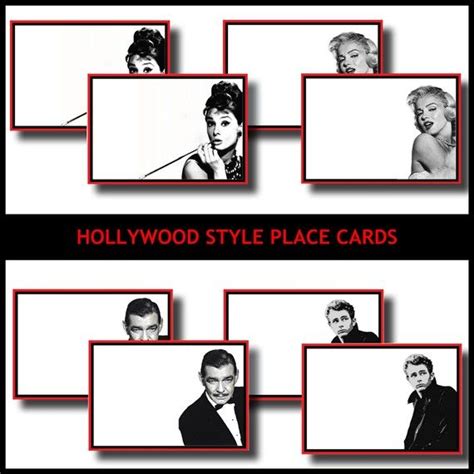 pinning  ideato remember hollywood style printable diy place